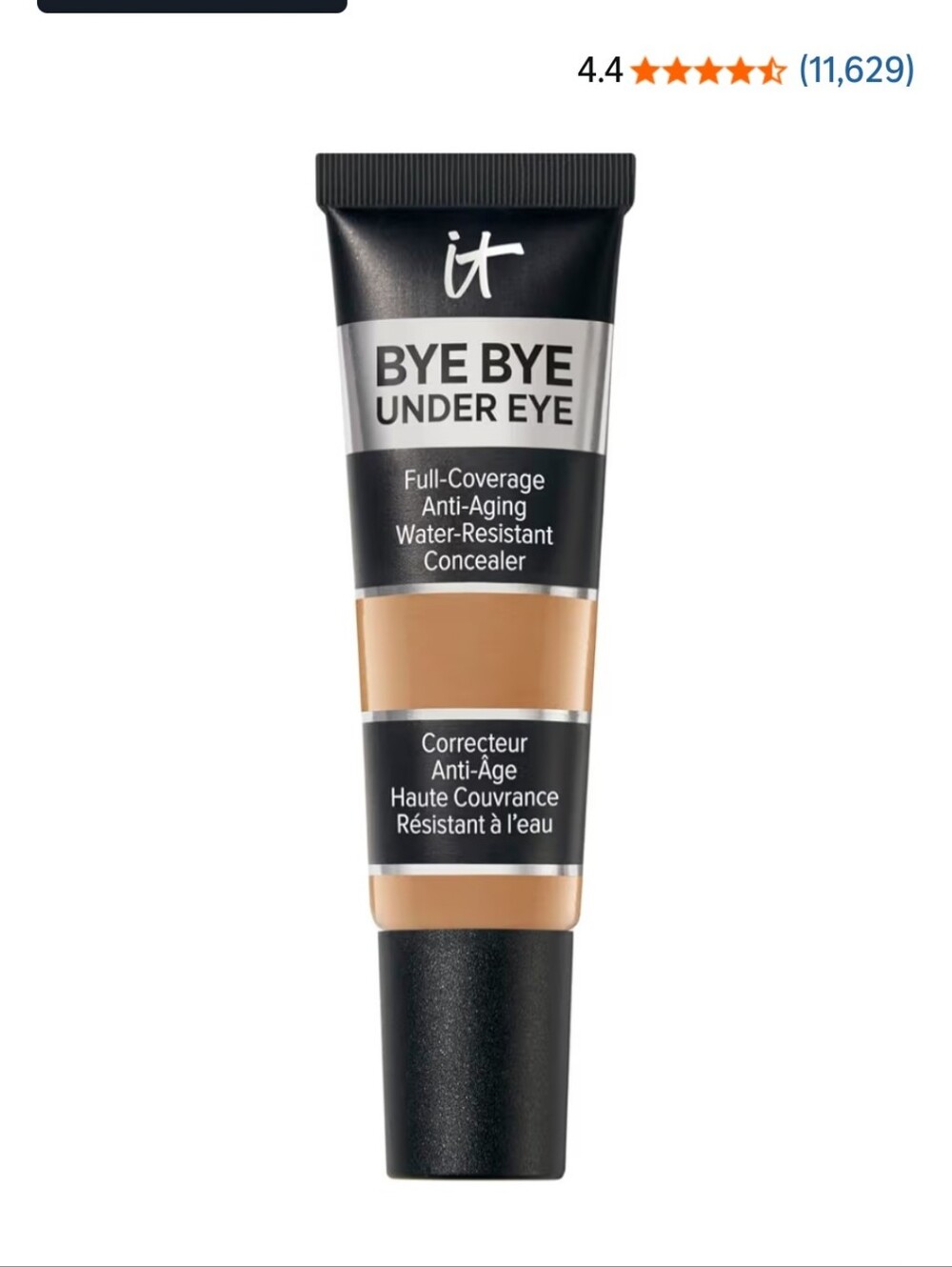 It Cosmetics Bye Bye Undereye 33.5 Tan Neutral Unopened NIB Full Coverage Makeup